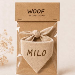 Woof bandana with your name